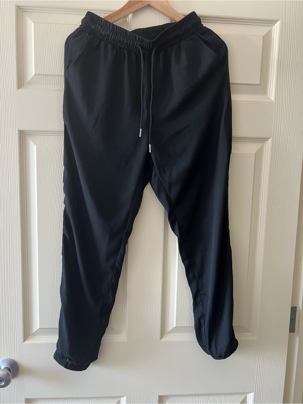 SHEIN Black Elastic Waist Joggers